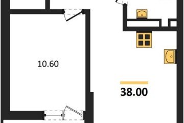 Фото №1: 1-комнатная квартира 38 м² - Майкоп, мкр. ЖК Звезды, 