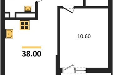 Фото №1: 1-комнатная квартира 38 м² - Майкоп, мкр. ЖК Звезды, 