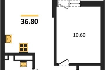 Фото №1: 1-комнатная квартира 36 м² - Майкоп, мкр. ЖК Звезды, 