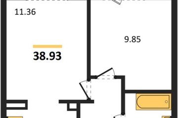Фото №1: 1-комнатная квартира 38 м² - Краснодар, мкр. жилой комплекс Югге, 