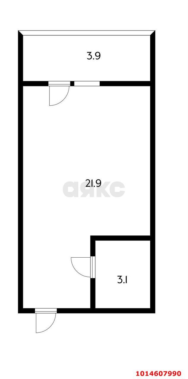 Фото №11: Студия 29 м² - Новая Адыгея, ул. Западная, 2В