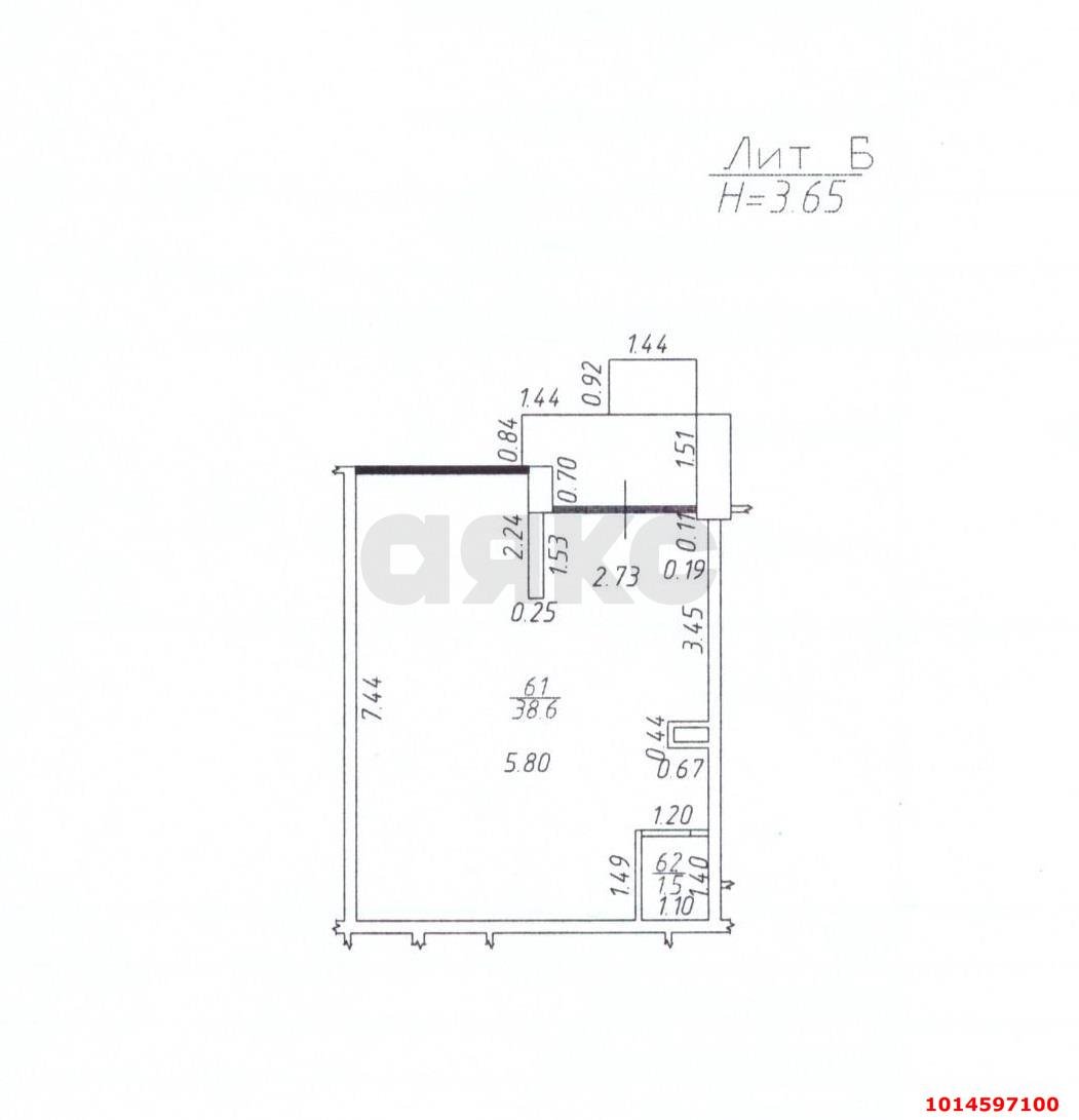 Фото №2: Коммерция 40 м² - Краснодар, Прикубанский внутригородской округ, Россинского, мкр. жилой комплекс Дружный-2, б-р Адмиралтейский, 3к1