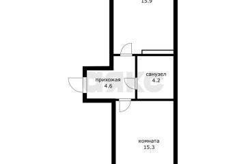 Фото №1: 1-комнатная квартира 43 м² - Краснодар, мкр. жилой комплекс Архитектор, ул. Наставников, 12к1