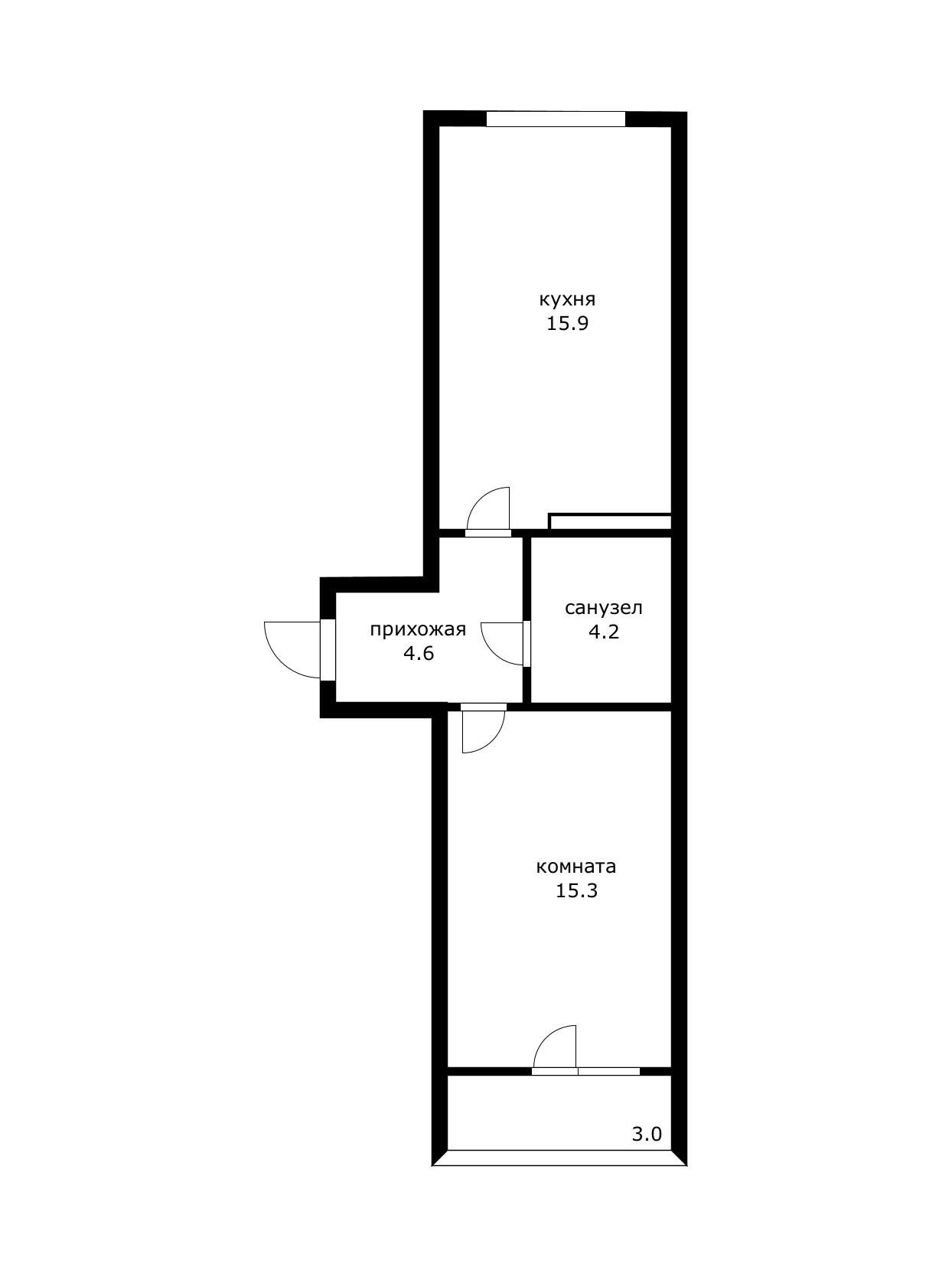 Фото №10: 1-комнатная квартира 43 м² - Краснодар, Прикубанский внутригородской округ, мкр. жилой комплекс Архитектор, ул. Наставников, 12к1