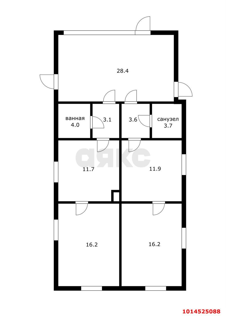 Фото №6: Дом 70 м² + 6.56 сот. - Яблоновский, ул. Пролетарская, 5