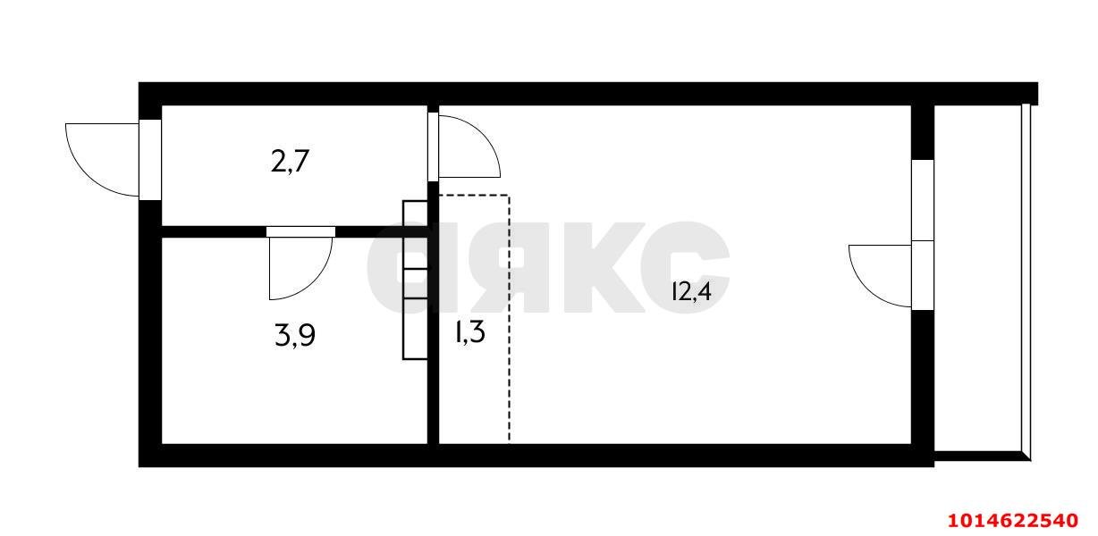 Фото №12: Студия 23 м² - Краснодарский, жилой комплекс Параллели, 66к2