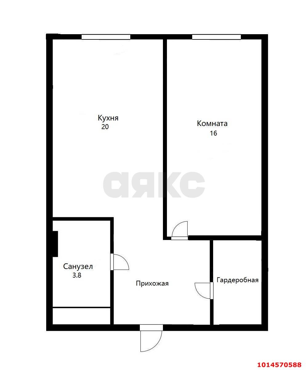 Фото №14: 1-комнатная квартира 40 м² - Краснодар, Центральный, ул. Красная, 176/2