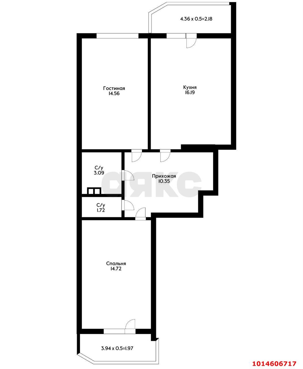 Фото №7: 2-комнатная квартира 68 м² - Краснодар, Достояние, ул. Конгрессная, 27