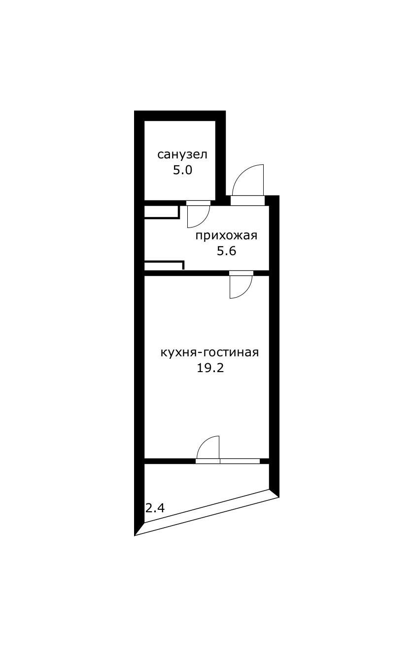 Фото №10: Студия 35 м² - Краснодар, Карасунский внутригородской округ, мкр. жилой комплекс Сказка Град, ул. имени В.Н. Мачуги, 166к1
