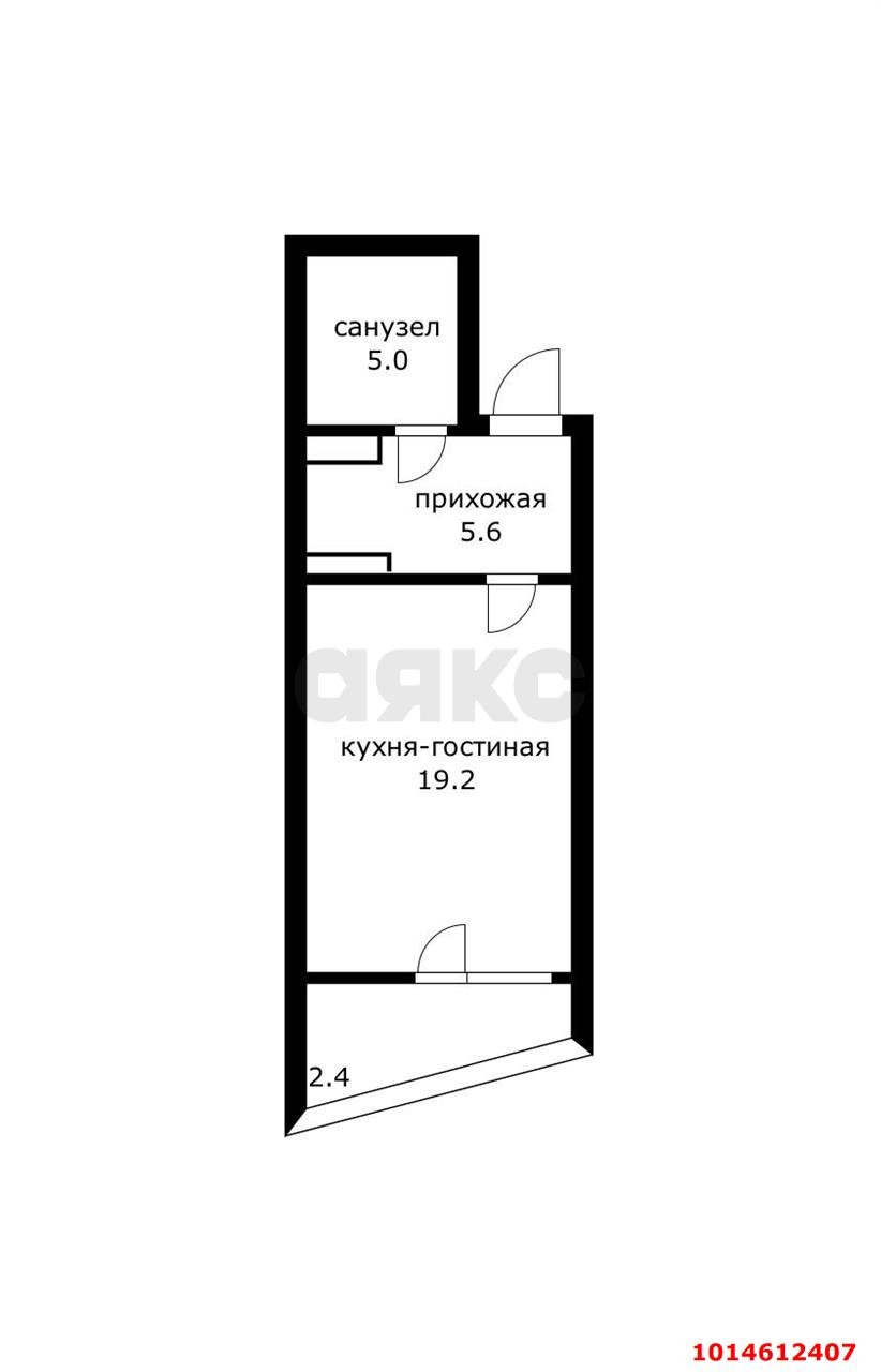 Фото №10: Студия 35 м² - Краснодар, жилой комплекс Сказка Град, ул. имени В.Н. Мачуги, 166к1