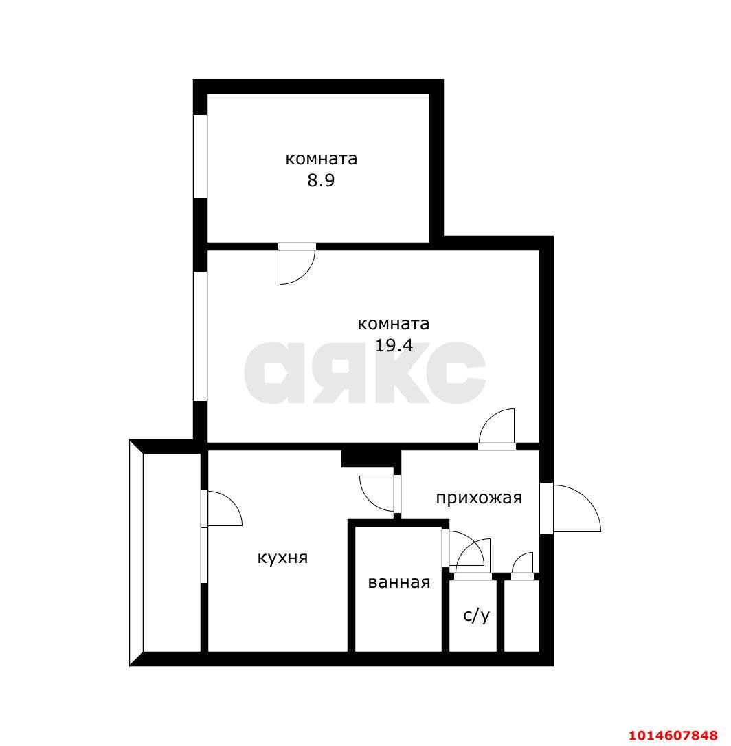 Фото №17: 2-комнатная квартира 50 м² - Краснодар, Микрохирургии глаза, ул. Академика Лукьяненко, 12
