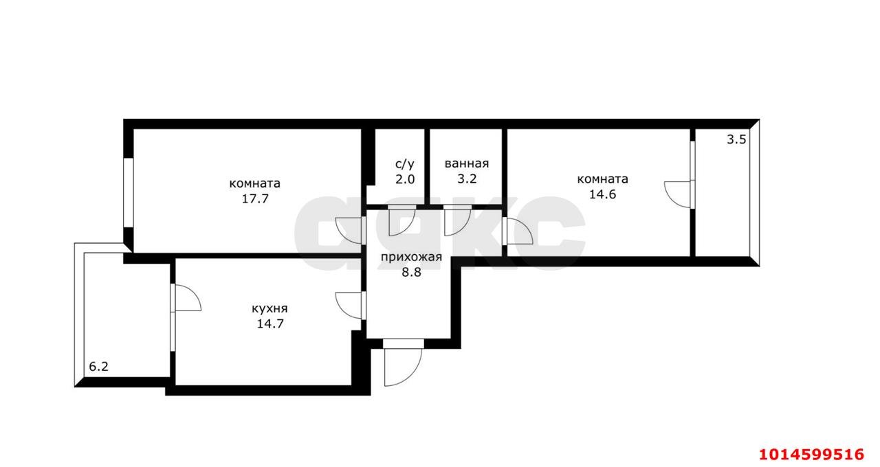Фото №15: 2-комнатная квартира 70 м² - Краснодар, жилой комплекс Солнечный Остров, ул. Ставропольская, 336/6