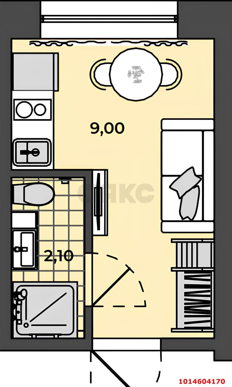 Фото №11: Студия 10 м² - Яблоновский, ул. Морская, 5