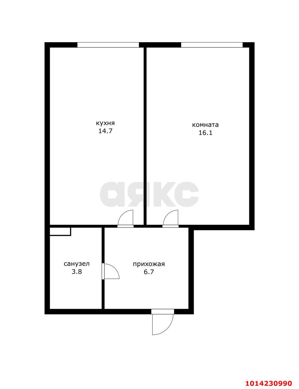Фото №7: 1-комнатная квартира 41 м² - Калининская, ул. Коминтерна, 7