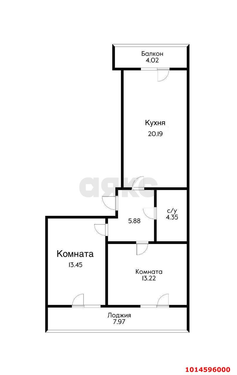 Фото №18: 2-комнатная квартира 69 м² - Новая Адыгея, ЖК Виноград 2, ул. Бжегокайская, 25/1к16