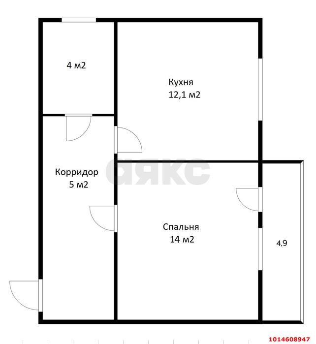 Фото №2: 1-комнатная квартира 38 м² - Яблоновский, жилой комплекс Гагарина-2, ул. Гагарина, 155/2