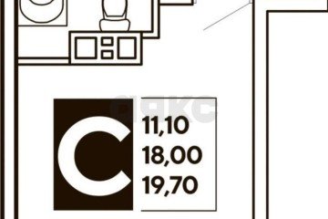 Фото №4: Студия 21 м² - Краснодар, мкр. жилой комплекс Самолёт, ул. Западный Обход, 39/2к2