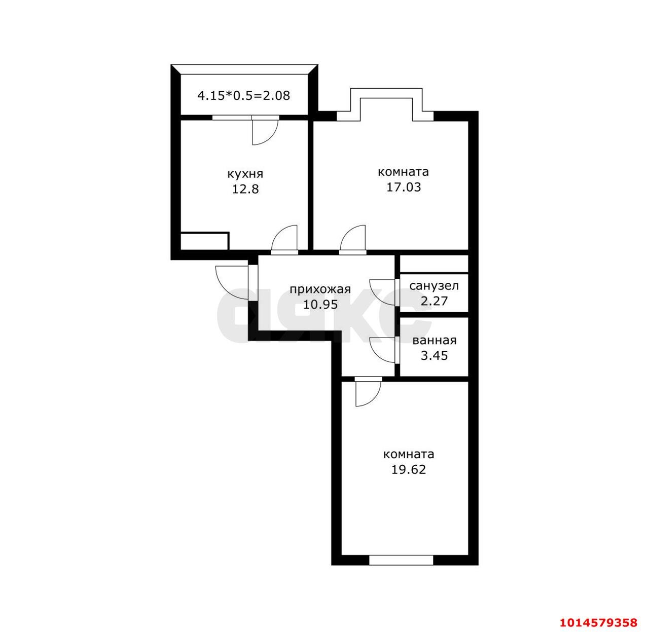 Фото №10: 2-комнатная квартира 72 м² - Краснодар, Школьный, ул. Школьная, 1