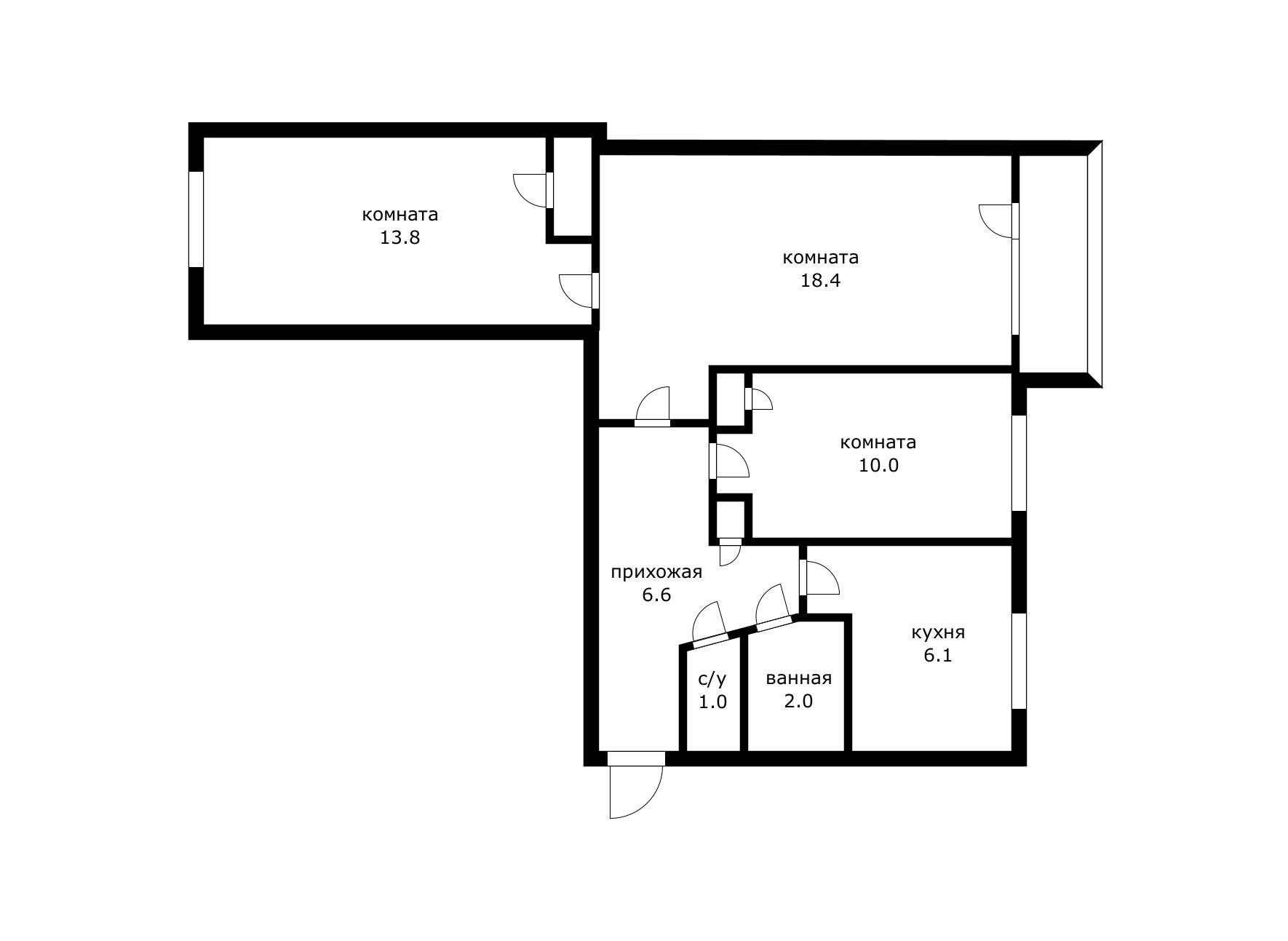 Фото №3: 3-комнатная квартира 62 м² - Краснодар, Западный внутригородской округ, мкр. Кожзавод, ул. Брюсова, 18