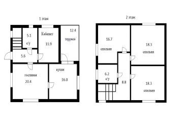 Фото №4: Дом 152 м² - СНТ Лекраспромовец, мкр. Прикубанский внутригородской округ, ул. Центральная, 21