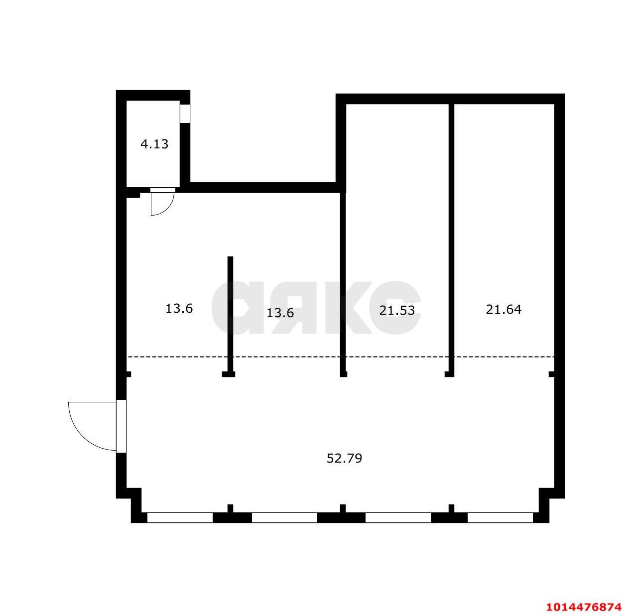 Фото №2: Торговое помещение 135 м² - Краснодар, жилой комплекс Флотилия, ул. имени 40-летия Победы, 178к2
