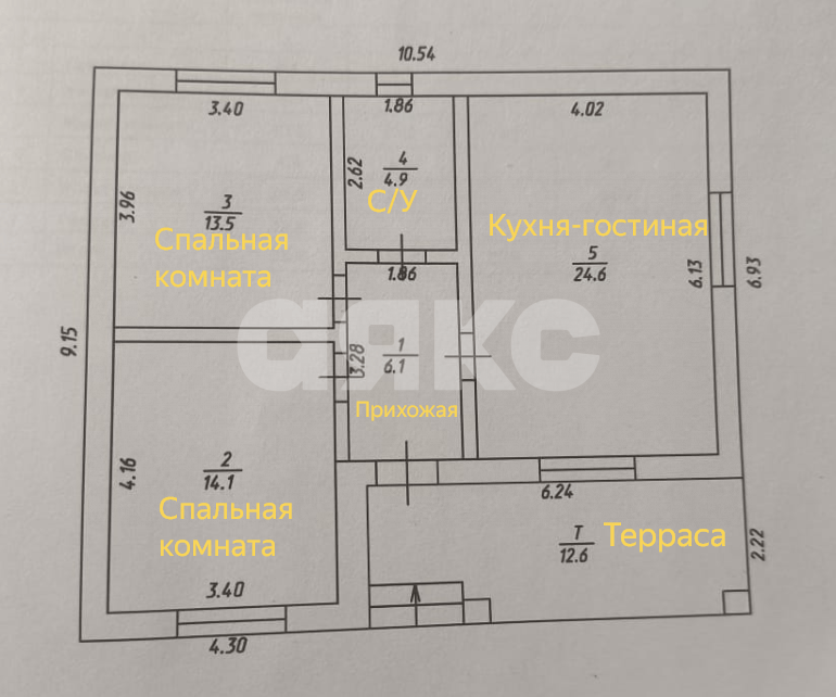 Фото №24: Дом 79 м² + 4.97 сот. - Темрюк, СОТ Северные Сады, ул. Садовая, 39