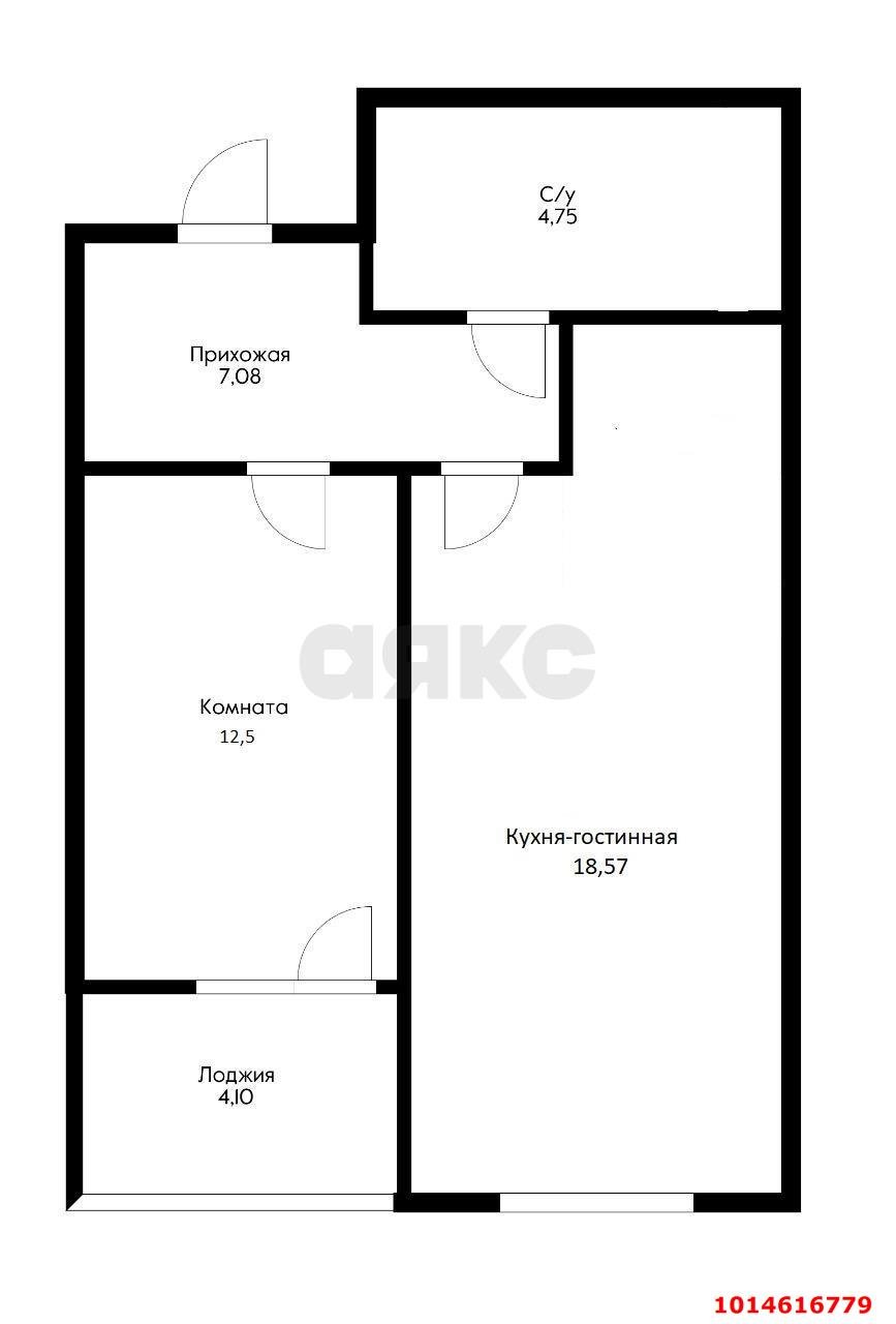 Фото №12: 1-комнатная квартира 50 м² - Краснодар, имени Петра Метальникова, ул. Петра Метальникова, 5к3