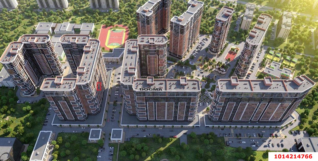 Фото №3: 1-комнатная квартира 36 м² - Краснодар, жилой комплекс Рекорд, ул. Новороссийская, 102/8к5