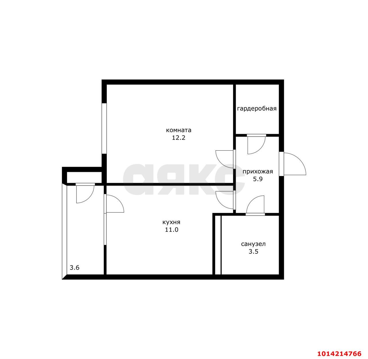 Фото №11: 1-комнатная квартира 36 м² - Краснодар, жилой комплекс Рекорд, ул. Новороссийская, 102/8к5
