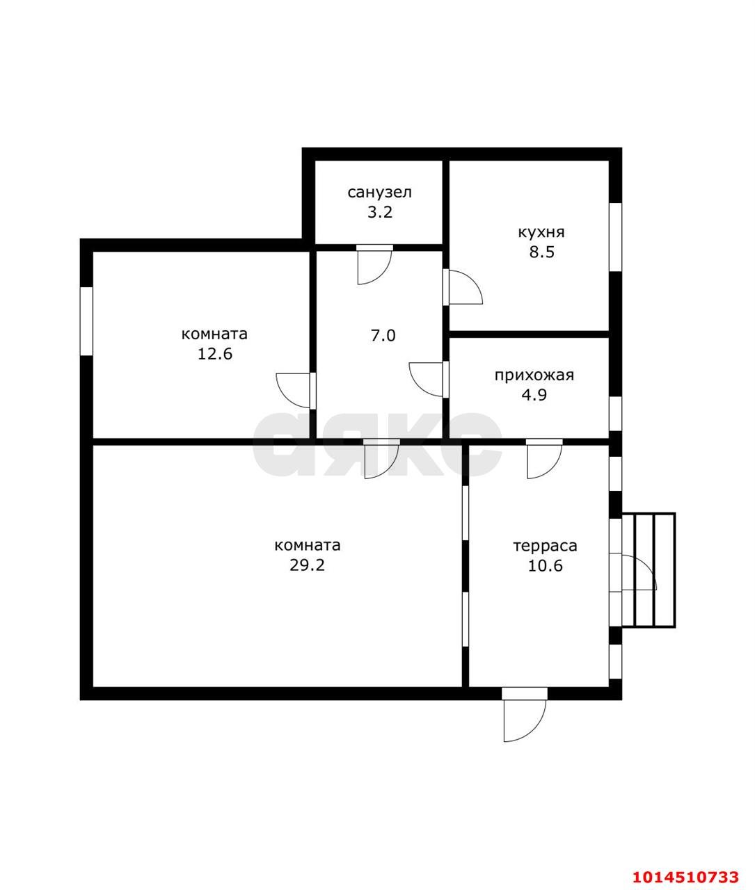 Фото №7: 2-комнатная квартира 70 м² - Краснодар, Западный внутригородской округ, мкр. Центральный, ул. Кирова, 66