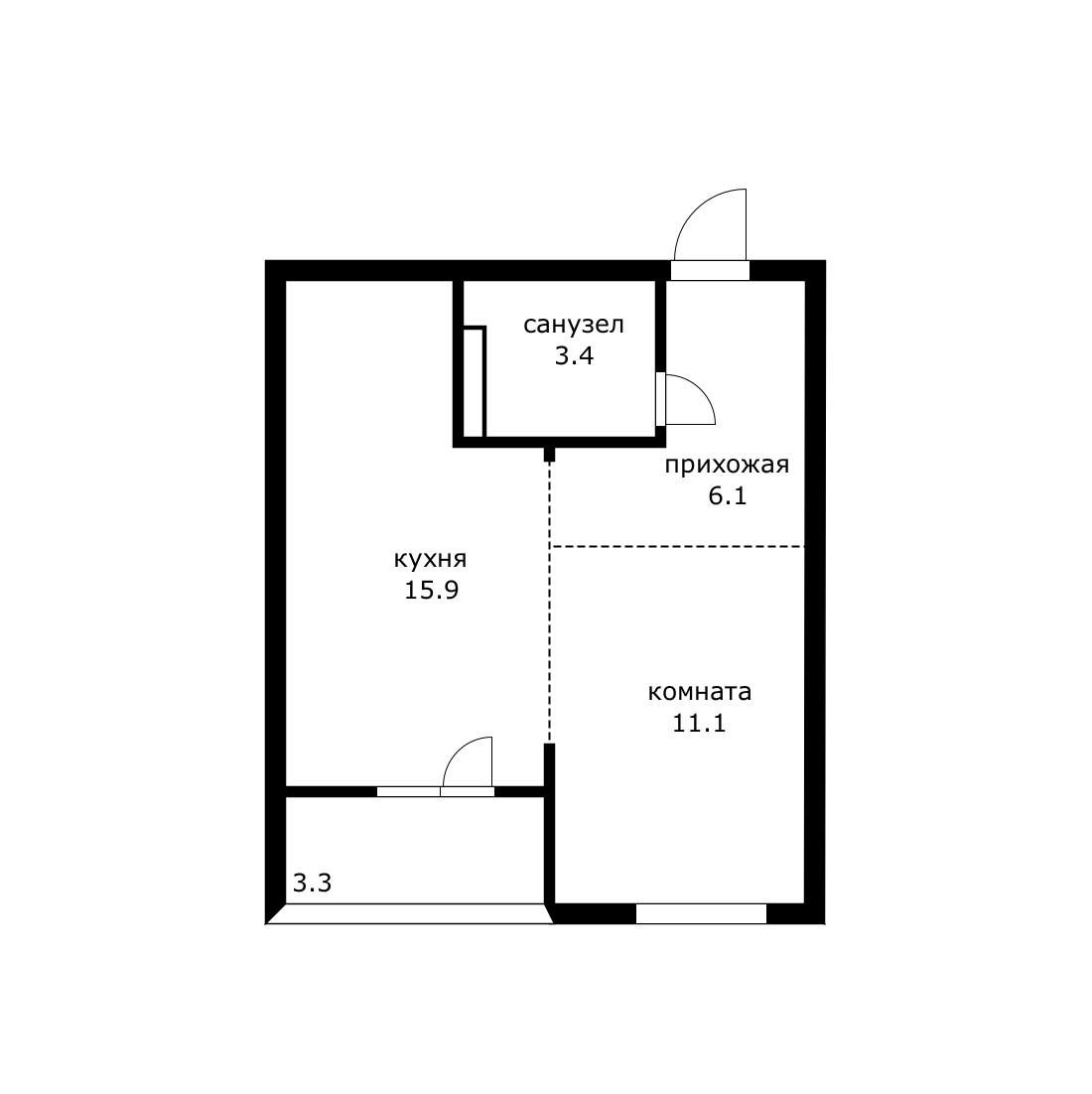 Фото №16: 1-комнатная квартира 39 м² - Краснодар, Прикубанский внутригородской округ, мкр. Фестивальный, ул. Круговая, 4/1