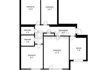 Фото №5: 4-комнатная квартира 73 м² - Краснодар, мкр. Западный внутригородской округ, ул. Морская, 3