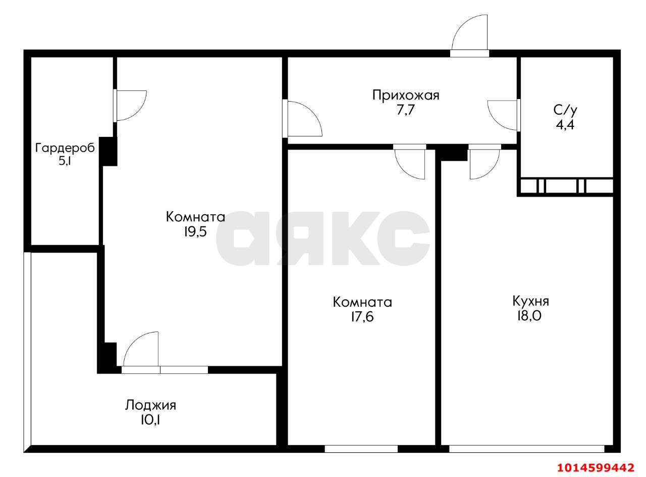 Фото №13: 2-комнатная квартира 80 м² - Краснодар, жилой комплекс Оазис, ул. Клубная, 11