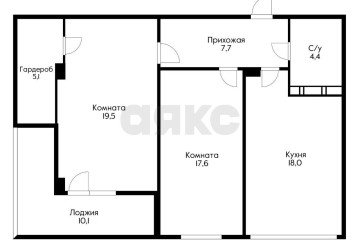Фото №1: 2-комнатная квартира 66 м² - Краснодар, мкр. жилой комплекс Оазис, ул. Клубная, 11