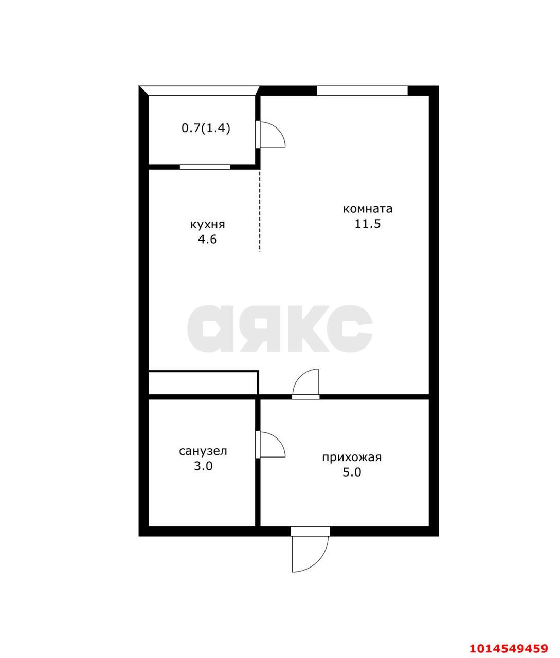 Фото №6: Студия 26 м² - Краснодар, жилой комплекс Смарт Лайф, ул. Ростовское шоссе, 30Вк4