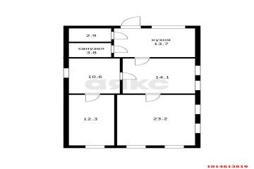 Фото №1: Дом 100 м² - Гиагинская, ул. Речная, 46