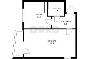 Фото №5: 1-комнатная квартира 41 м² - Краснодар, ж/р Новознаменский, 