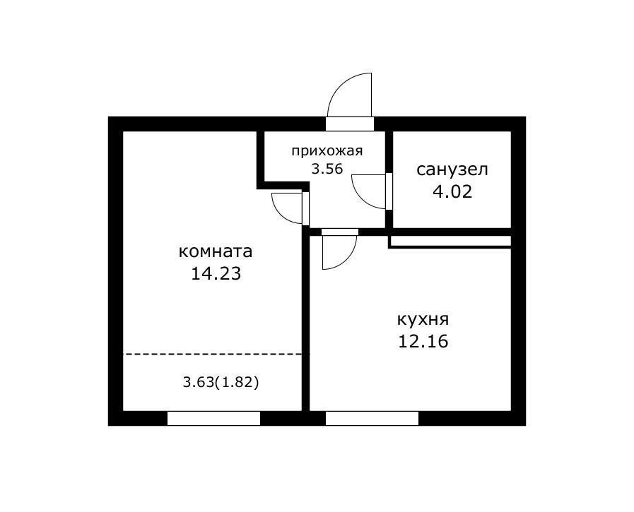 Фото №16: 1-комнатная квартира 40 м² - Краснодар, Центральный внутригородской округ, мкр. Черёмушки, ул. Обрывная, 132/1к3