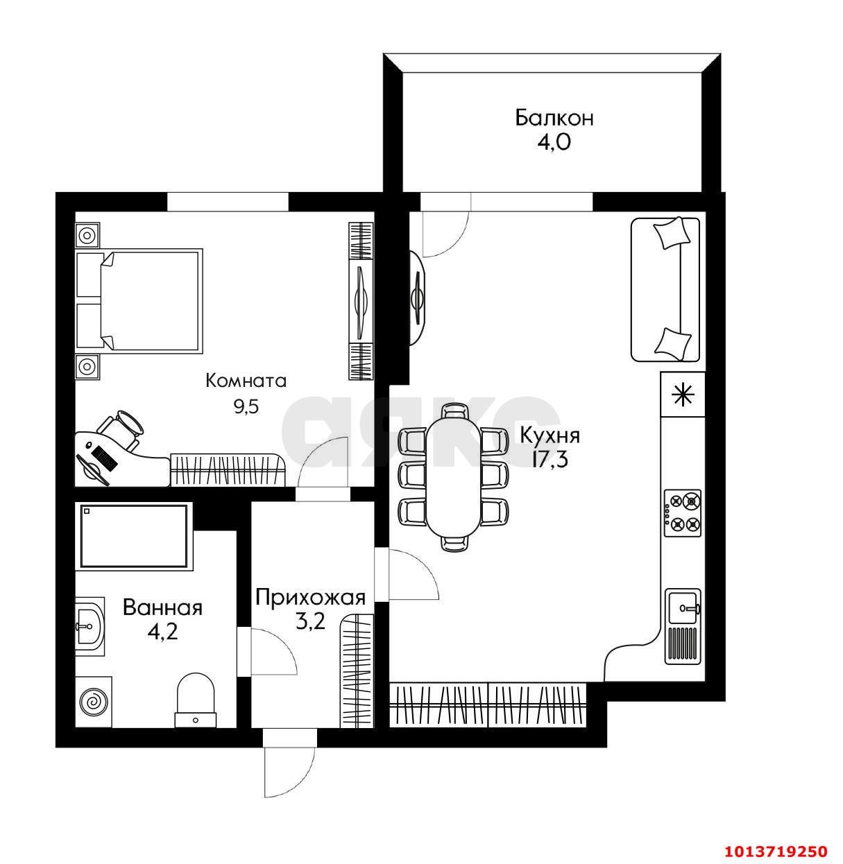 Фото №13: 2-комнатная квартира 38 м² - Краснодар, жилой комплекс Движение, ул. Западный Обход, 38/1к2