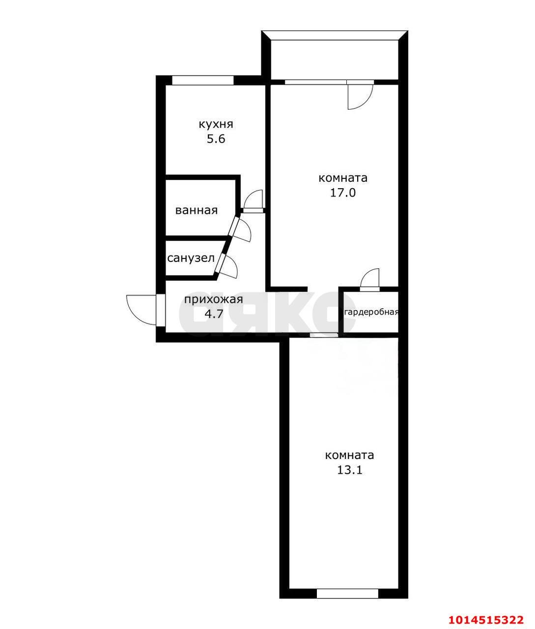 Фото №12: 2-комнатная квартира 47 м² - Краснодар, Черёмушки, ул. Ставропольская, 203