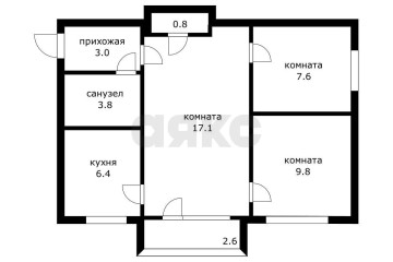Фото №2: 3-комнатная квартира 54 м² - Краснодар, мкр. Черёмушки, ул. Селезнёва, 112