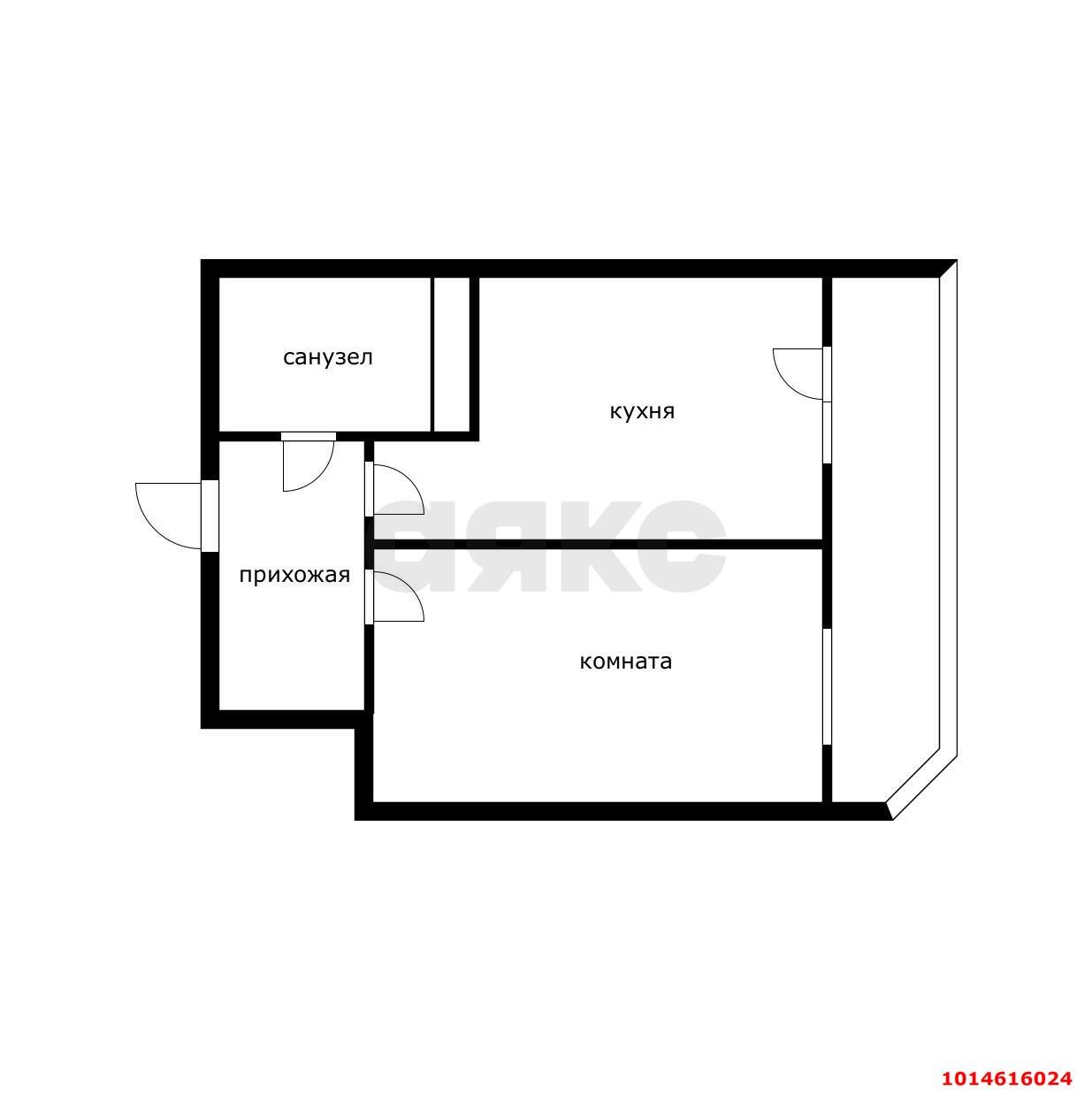 Фото №4: 1-комнатная квартира 40 м² - Краснодар, жилой комплекс На высоте, ул. Каляева, 263/4