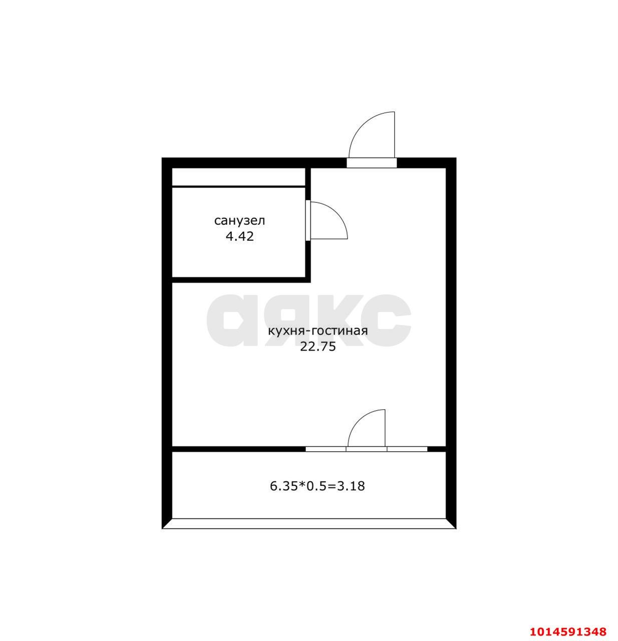 Фото №19: Студия 34 м² - Краснодар, Школьный, Прикубанский внутригородской округ, Круглик, мкр. жилой комплекс Сердце, ул. Школьная, 1