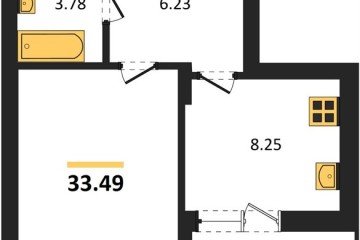 Фото №1: 1-комнатная квартира 33 м² - Знаменский, мкр. Родные Просторы, 