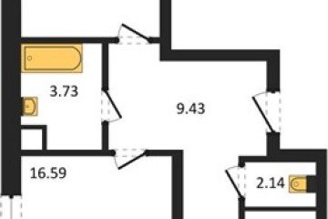 Фото №1: 2-комнатная квартира 66 м² - Знаменский, мкр. Родные Просторы, 