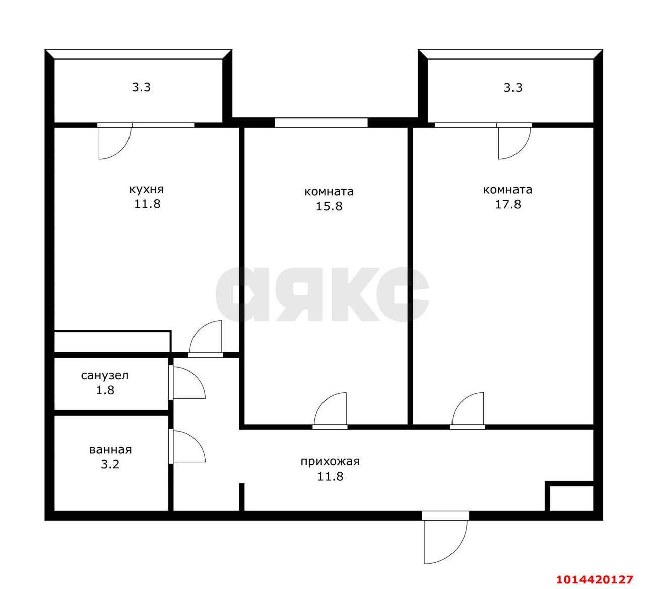 Фото №20: 2-комнатная квартира 68 м² - Краснодар, Участок №24, ул. Трудовой Славы, 43