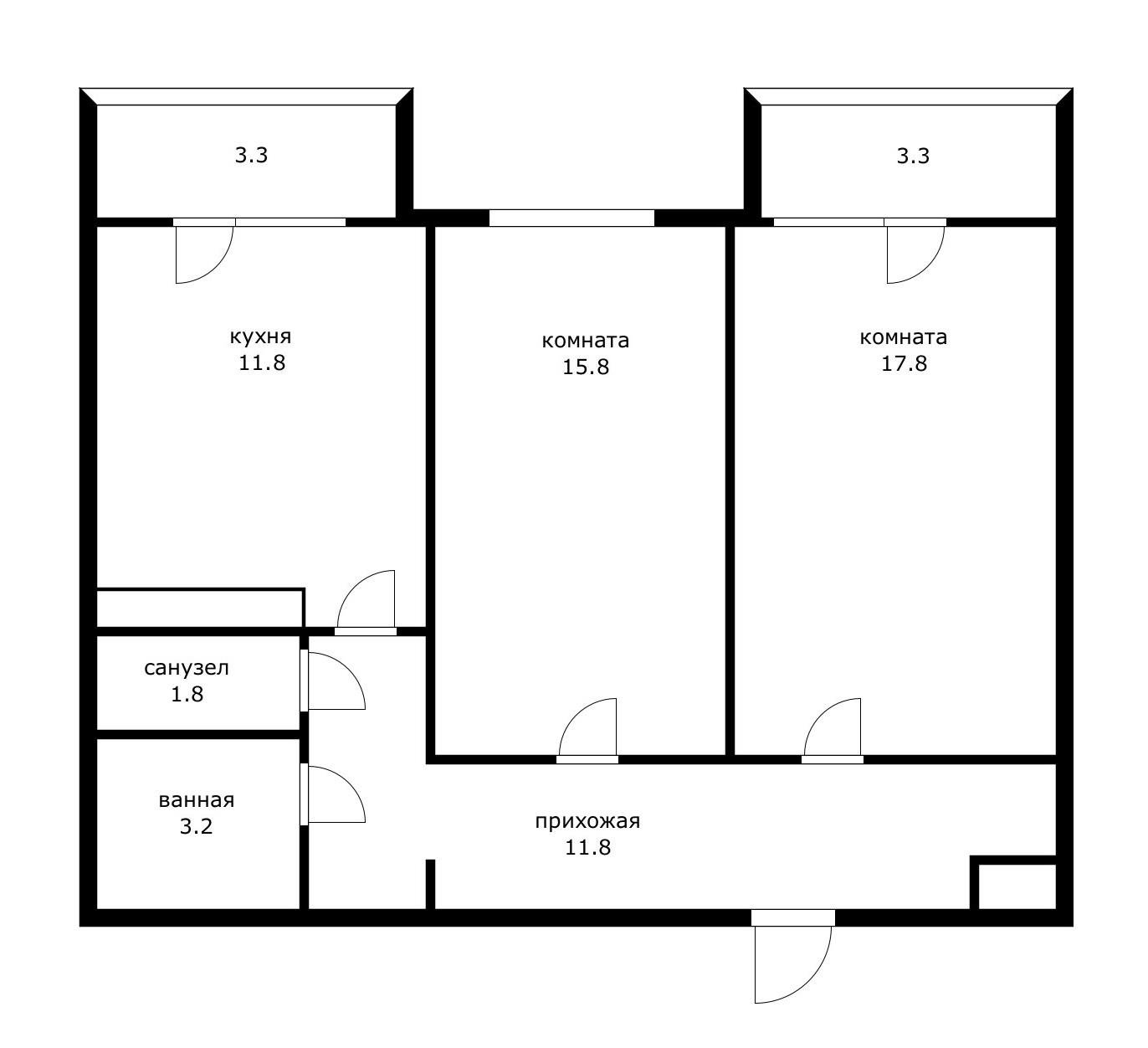 Фото №20: 2-комнатная квартира 68 м² - Краснодар, Карасунский внутригородской округ, Пашковский, жилой комплекс Гарант, Участок №24, мкр. Гидростроителей, ул. Трудовой Славы, 43