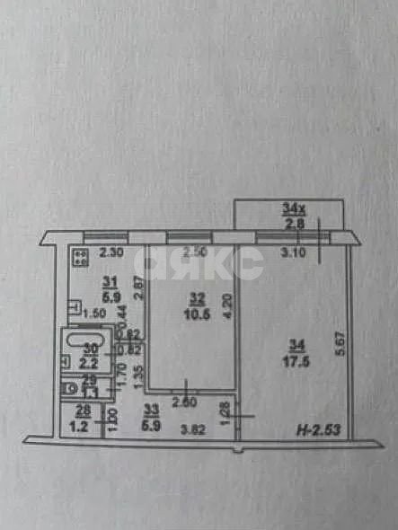 Фото №8: 2-комнатная квартира 48 м² - Ростов-на-Дону, Западный, пр-кт Коммунистический, 29