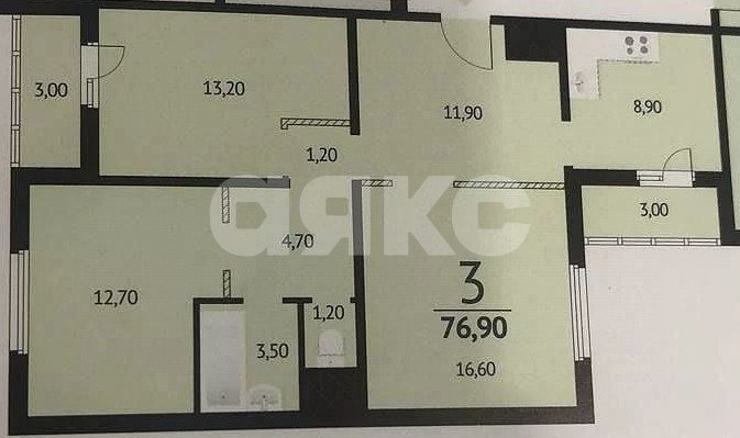 Фото №16: 3-комнатная квартира 76 м² - Ростов-на-Дону, жилой комплекс Левенцовка Парк, ул. Ткачёва, 25