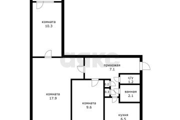 Фото №1: 3-комнатная квартира 58 м² - Краснодар, мкр. Фестивальный, ул. имени Тургенева, 145
